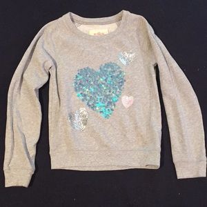 Comfy sparkly heart sweater